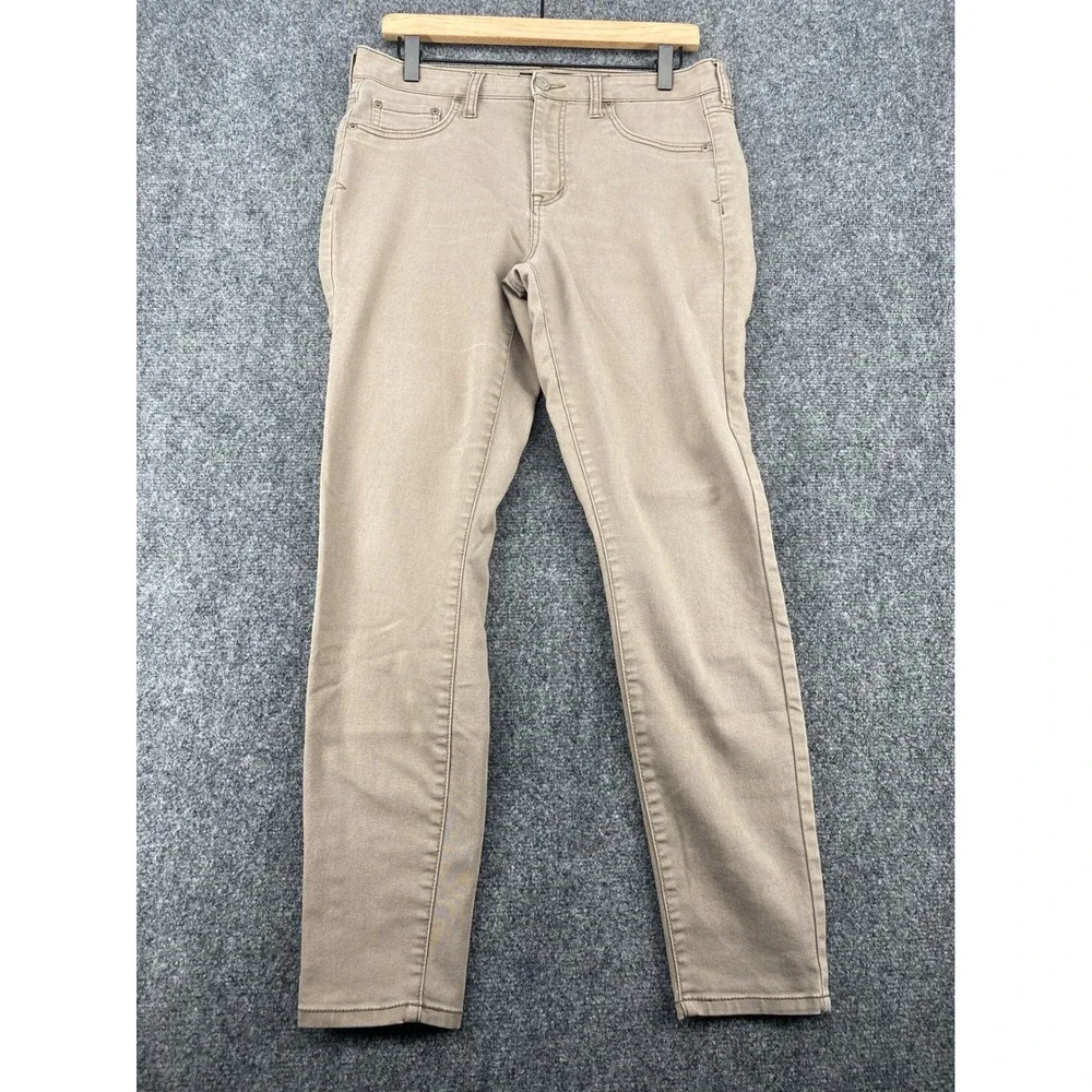 Aeropostale High Waisted Jegging Womens 12 Tan Khaki Stretch Skinny Casual Pants